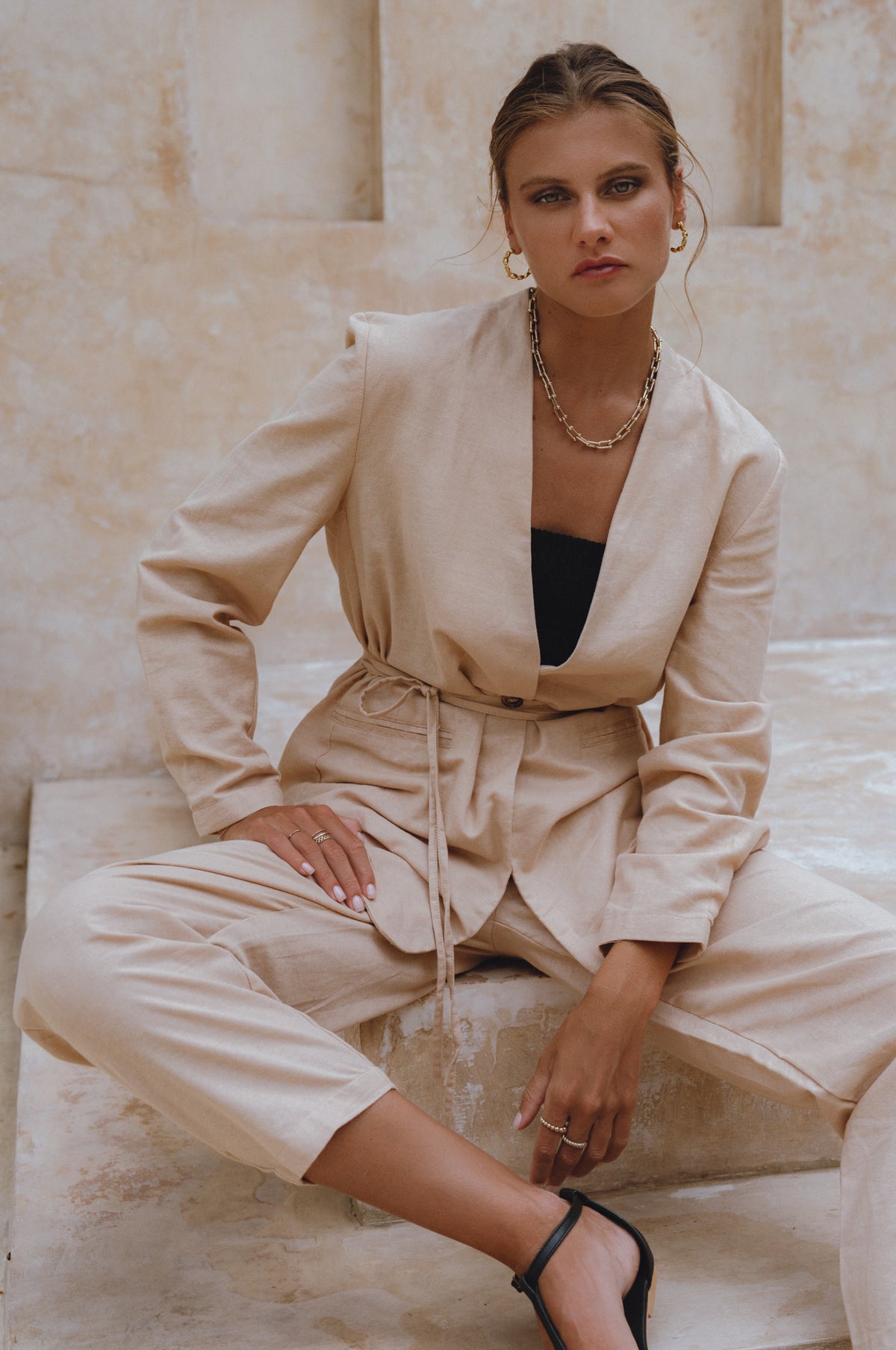 Mia Linen Blazer (Sale)