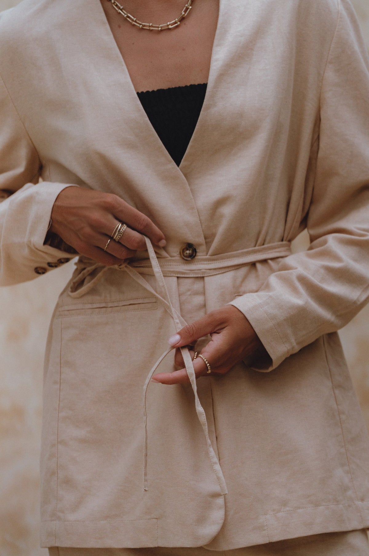 Mia Linen Blazer (Sale)