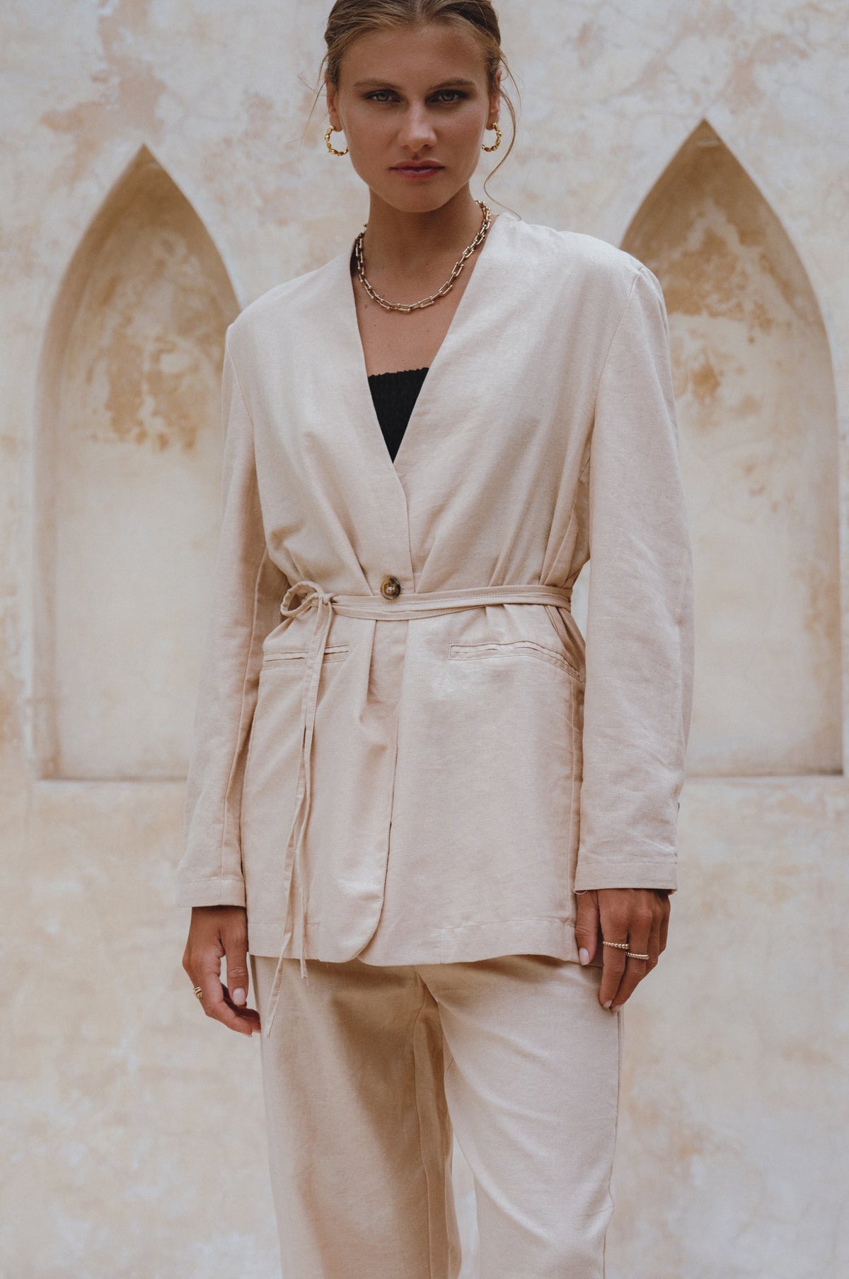 Mia Linen Blazer (Sale)