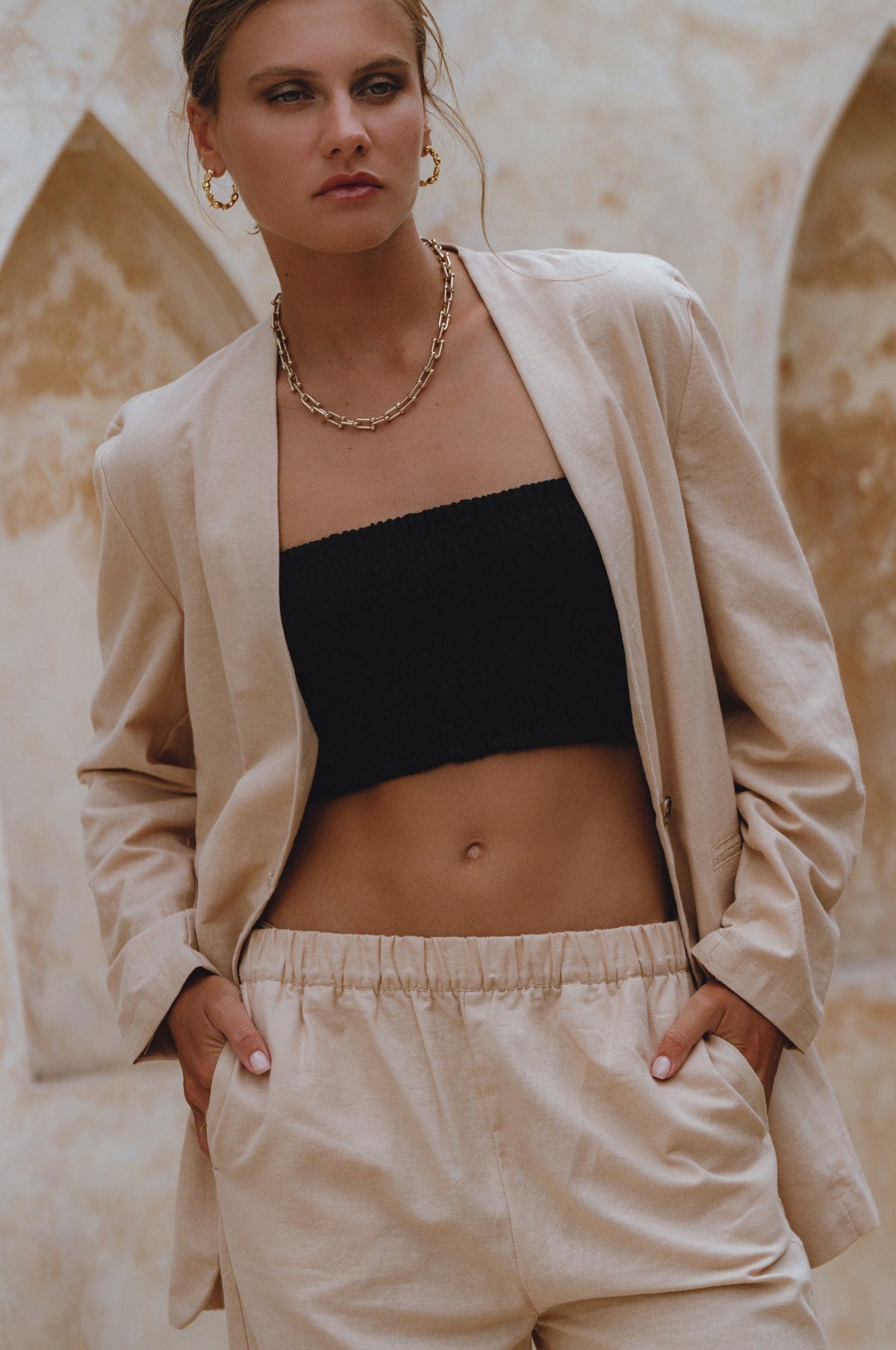 Mia Linen Blazer (Sale)