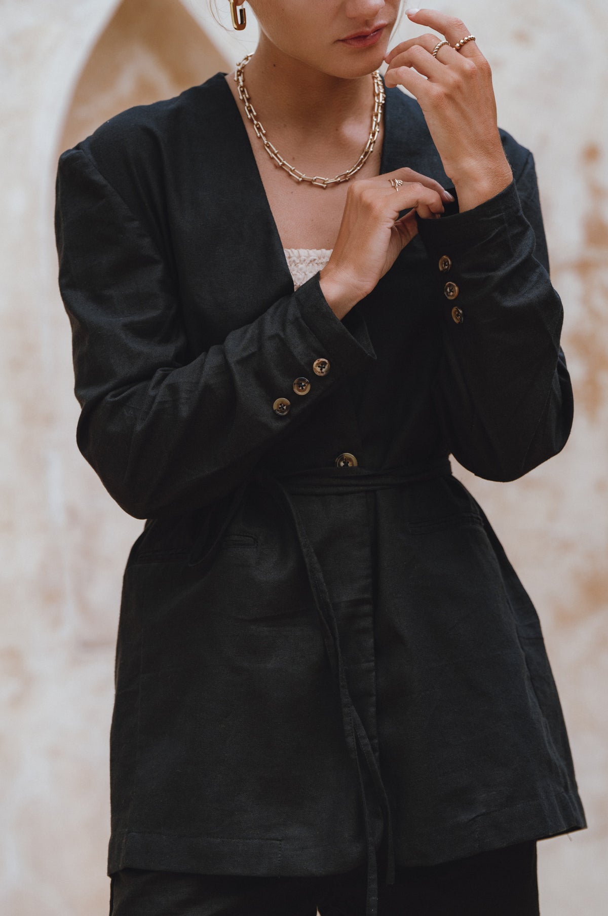 Mia Linen Blazer (Sale)