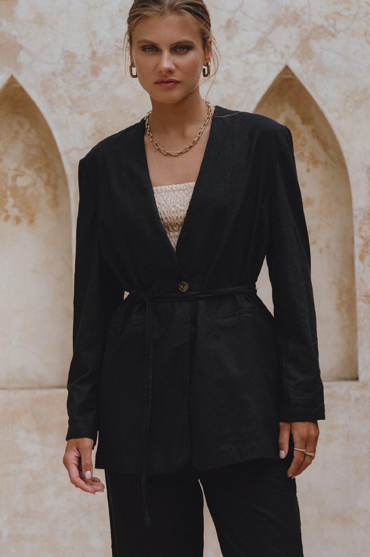 Mia Linen Blazer (Sale)