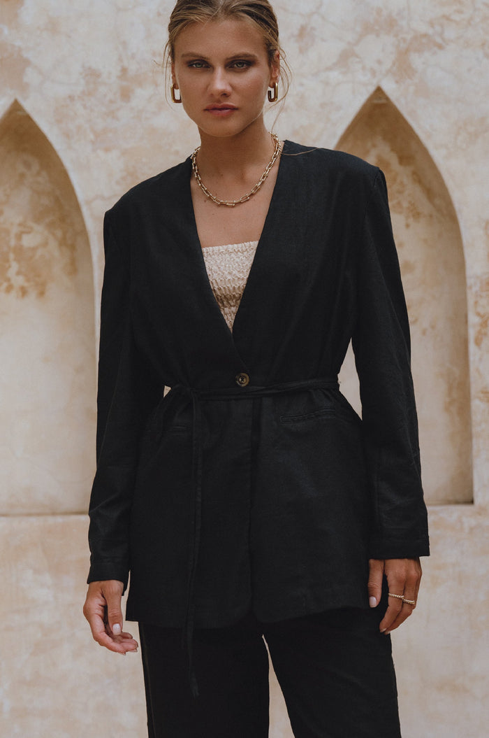Mia Linen Blazer (Sale)
