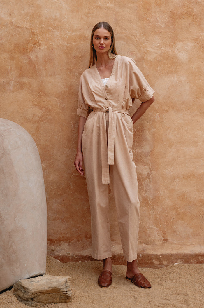 Arno Linen Jumpsuit (Sale)