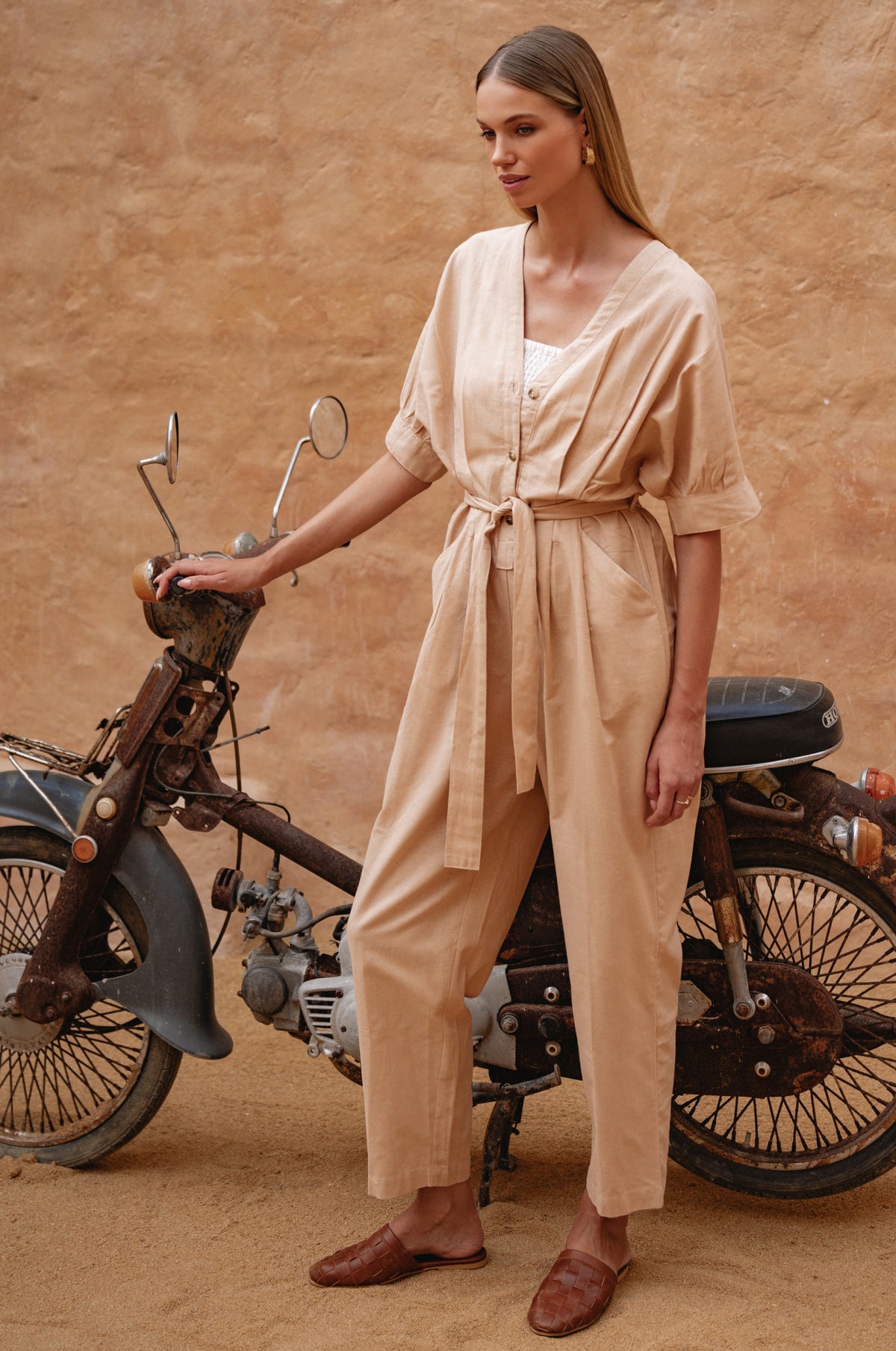 Arno Linen Jumpsuit (Sale)