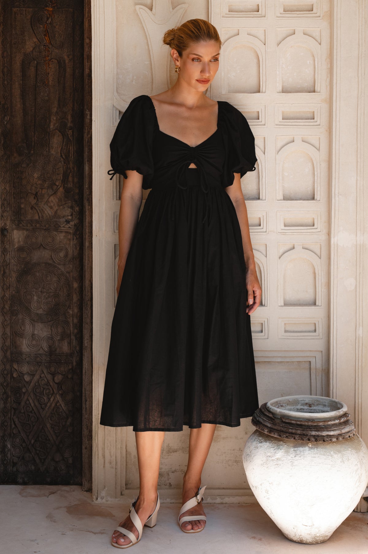 Atrani Puff Sleeve Dress