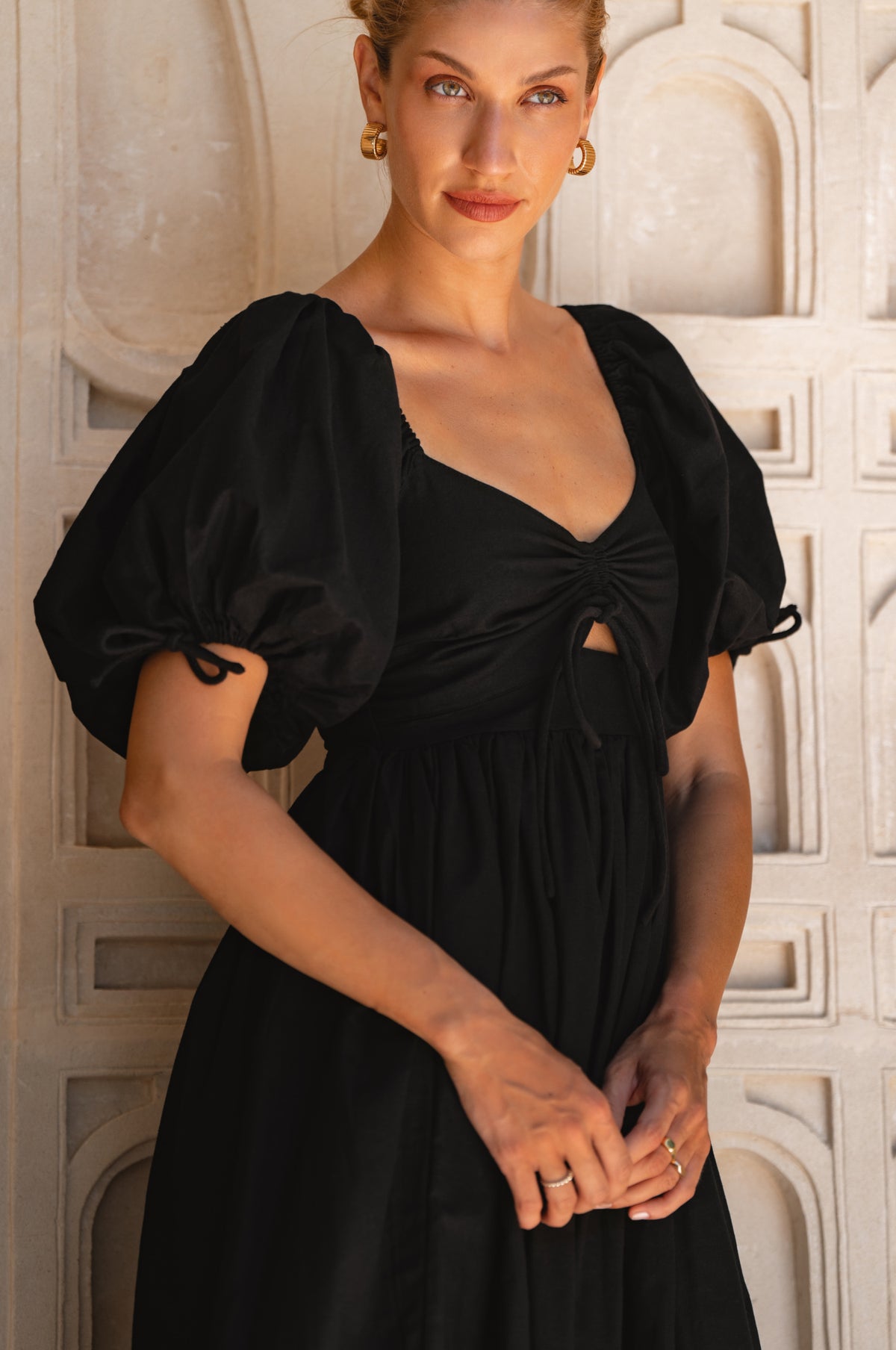 Atrani Puff Sleeve Dress