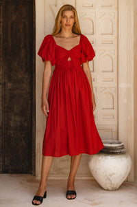 Atrani Puff Sleeve Dress