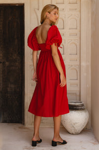 Atrani Puff Sleeve Dress