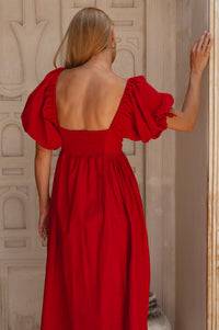 Atrani Puff Sleeve Dress