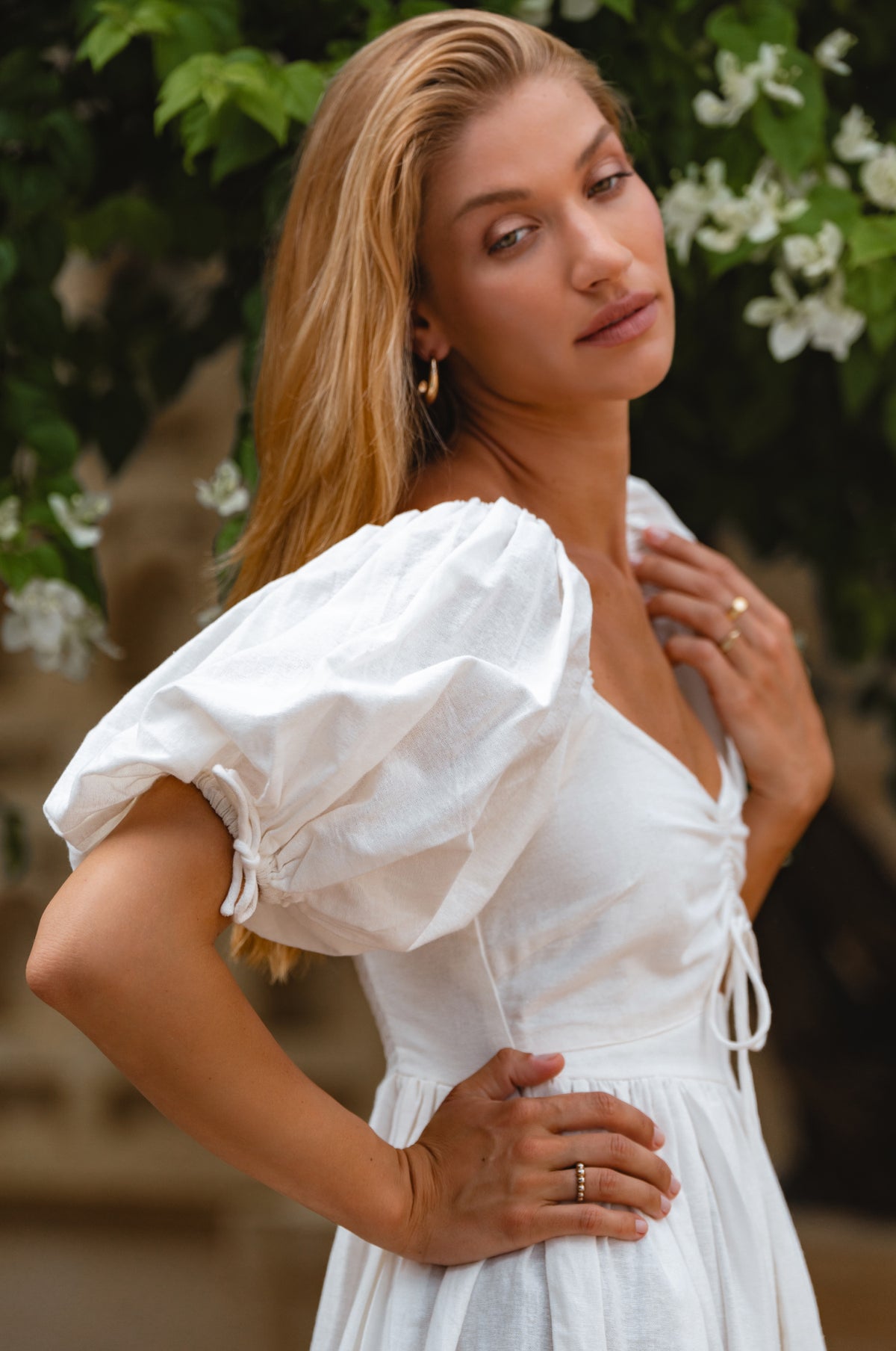 Atrani Puff Sleeve Dress