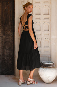 Augusta  Midi Linen Dress