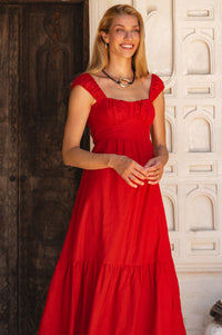 Augusta  Midi Linen Dress