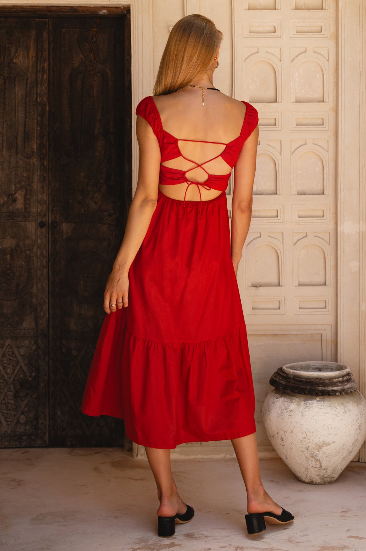 Augusta  Midi Linen Dress