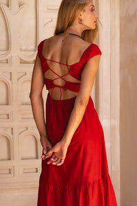 Augusta  Midi Linen Dress