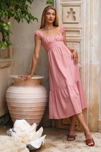 Augusta  Midi Linen Dress