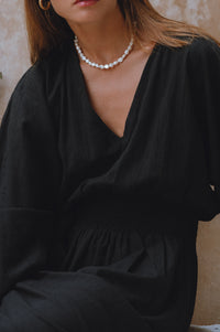 Carla Long Sleeve Linen Dress