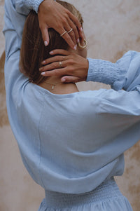 Carla Long Sleeve Linen Dress