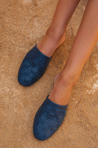 Clementine Leather Slides