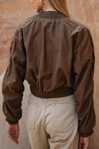 Denver Linen Bomber Jacket