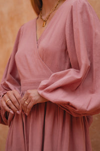 Emerie Long Sleeve Wrap Dress