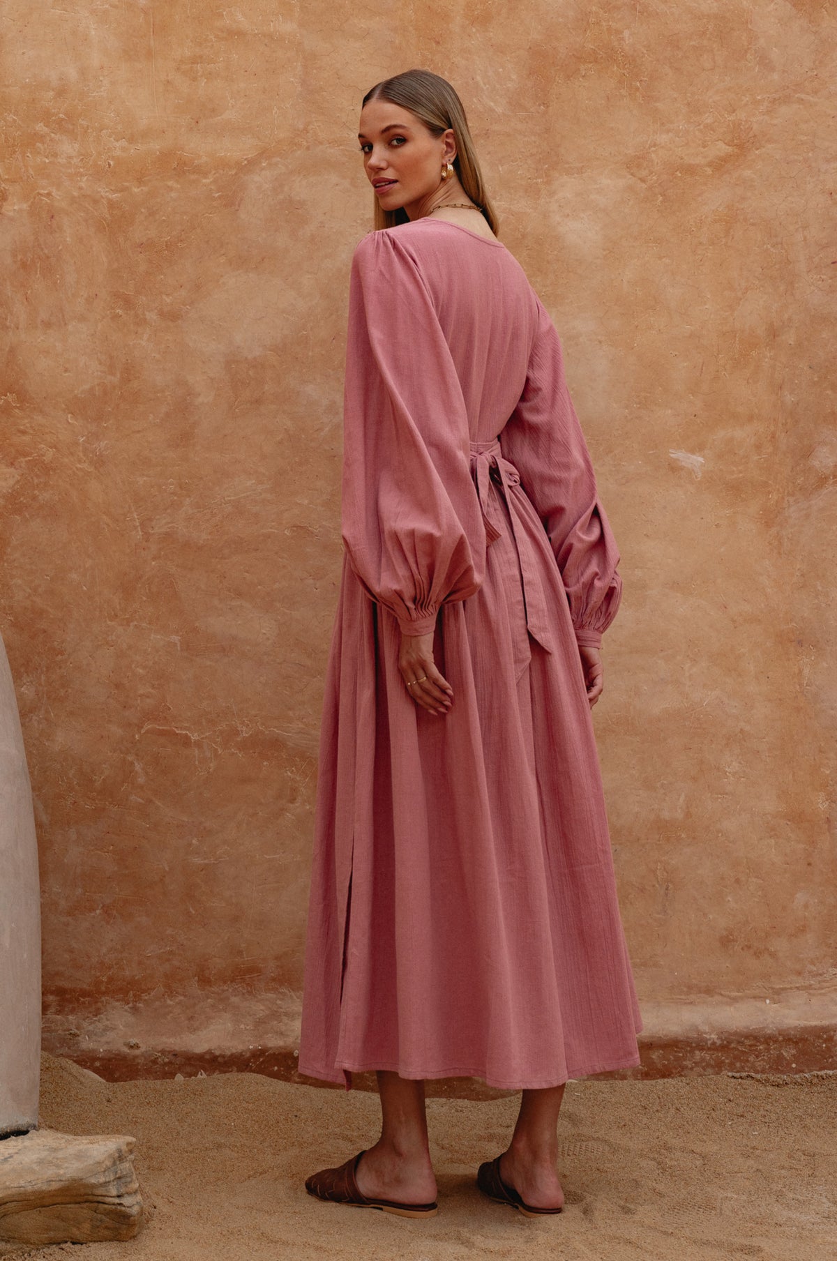 Emerie Long Sleeve Wrap Dress