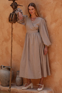 Emerie Long Sleeve Wrap Dress