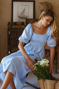 Esme Linen Midi Dress (Sale)