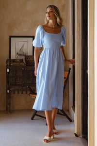 Esme Linen Midi Dress (Sale)
