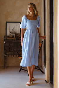 Esme Linen Midi Dress (Sale)