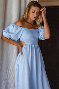 Esme Linen Midi Dress (Sale)