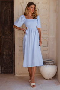 Esme Linen Midi Dress (Sale)