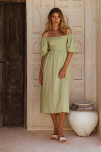 Esme Linen Midi Dress (Sale)