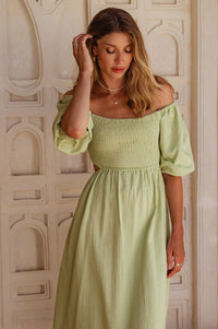 Esme Linen Midi Dress (Sale)