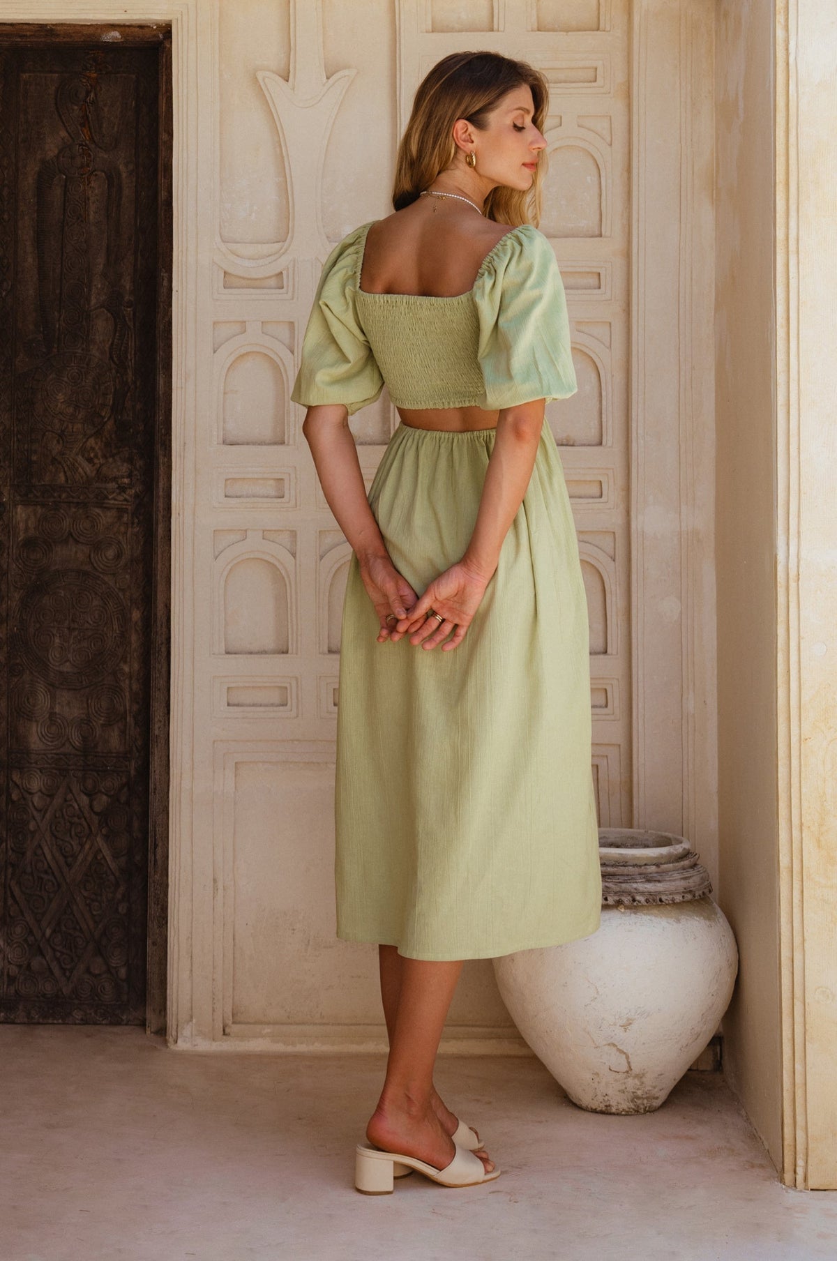 Esme Linen Midi Dress (Sale)