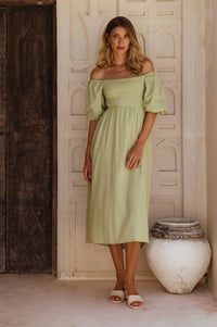 Esme Linen Midi Dress (Sale)