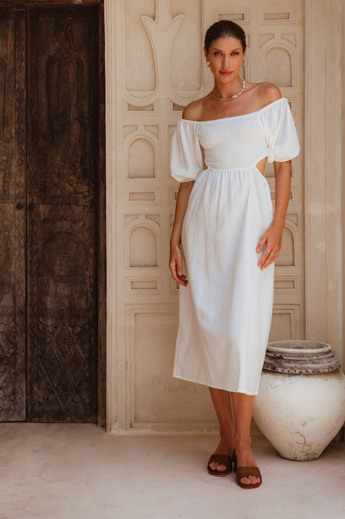 Esme Linen Midi Dress (Sale)