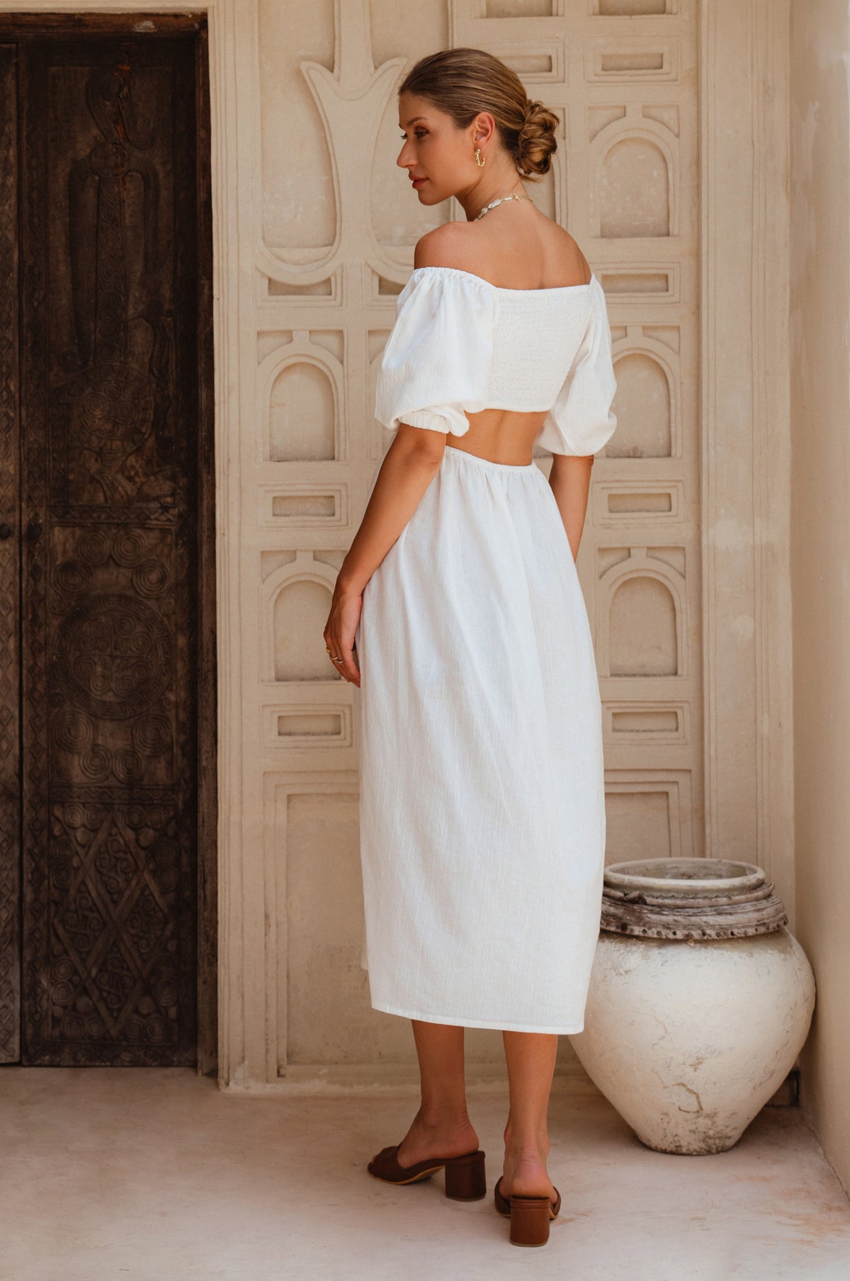 Esme Linen Midi Dress (Sale)