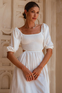 Esme Linen Midi Dress (Sale)