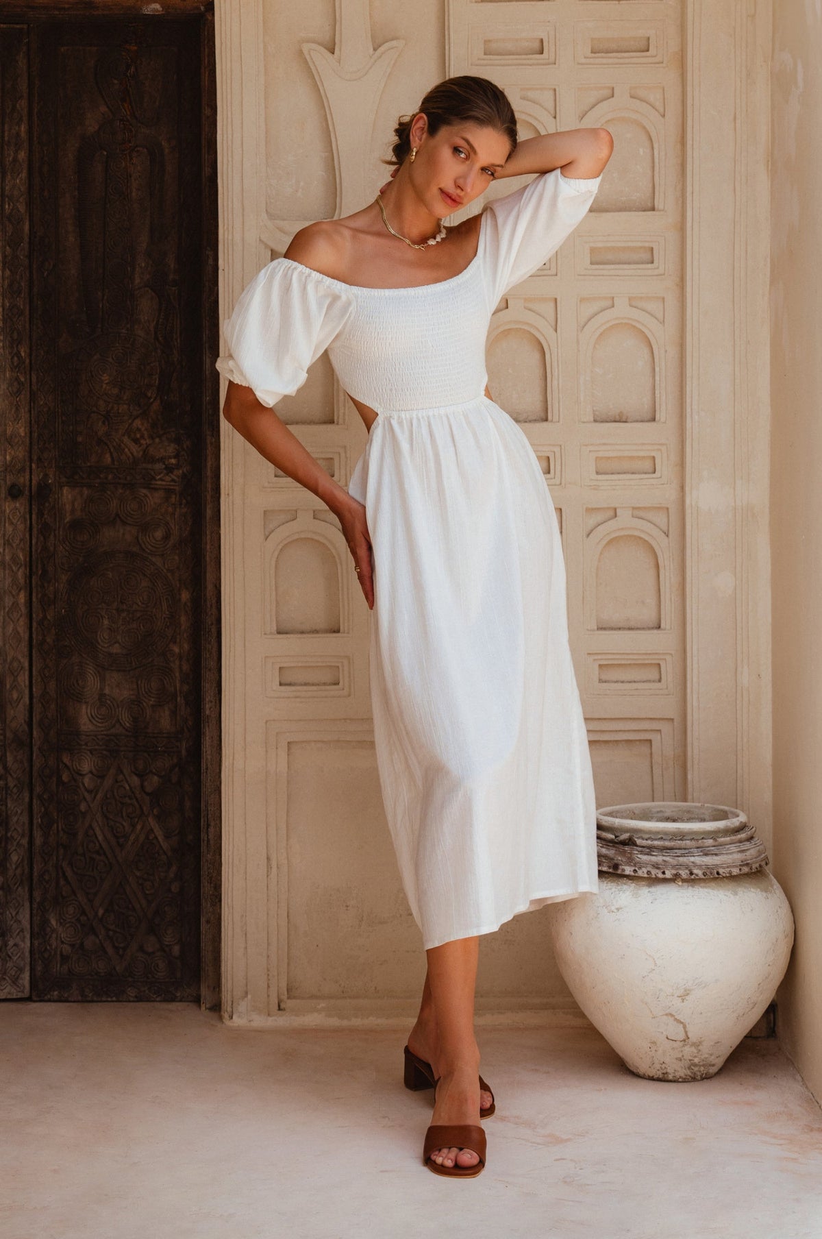 Esme Linen Midi Dress (Sale)