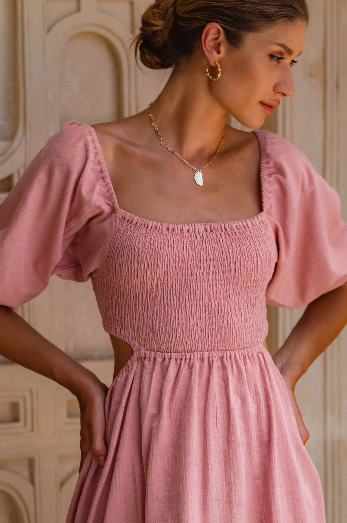 Esme Linen Midi Dress (Sale)