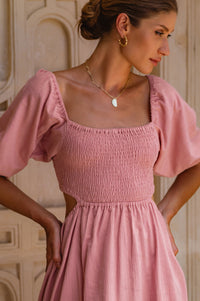 Esme Linen Midi Dress (Sale)