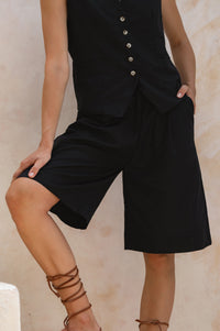 Faro Bermuda Linen Shorts