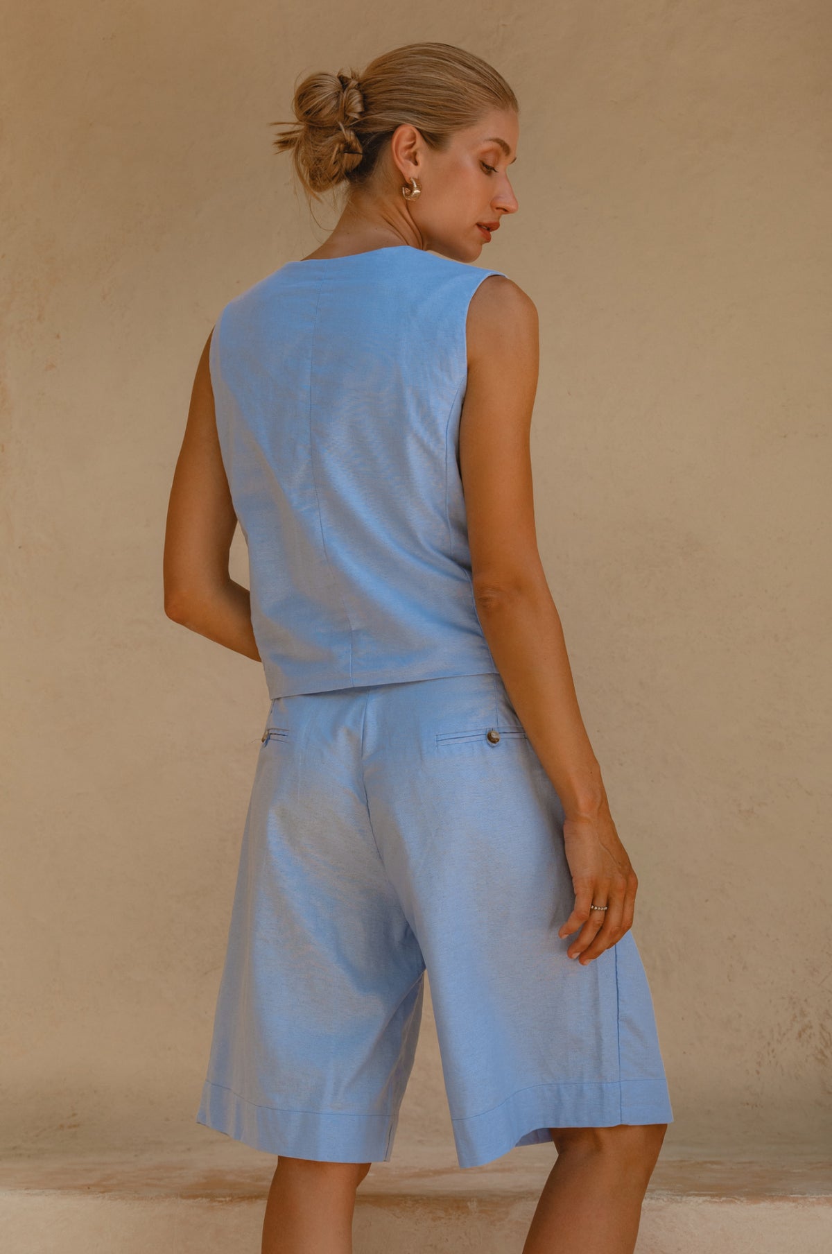 Faro Bermuda Linen Shorts