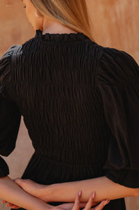 Florence Smocked Linen Midi Dress