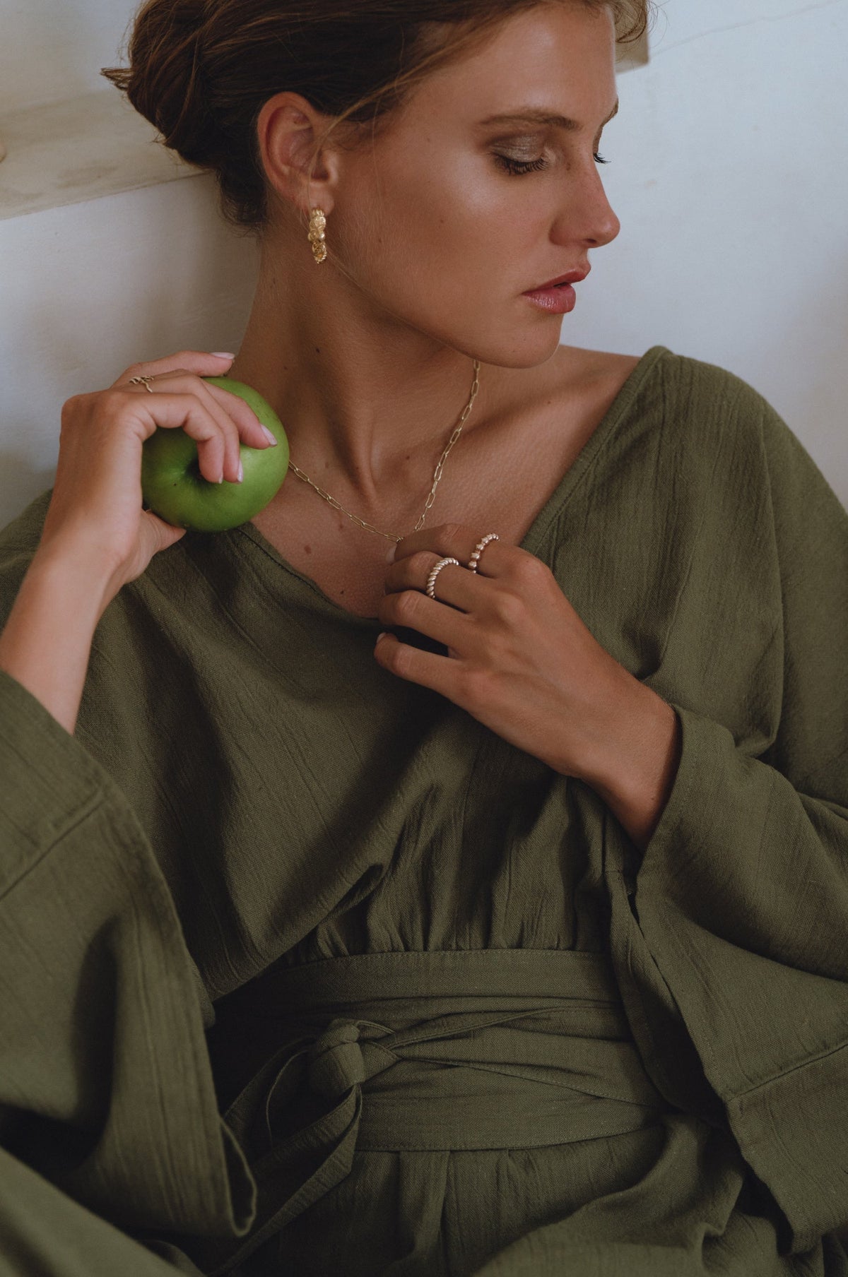 Hana Linen Kimono Dress