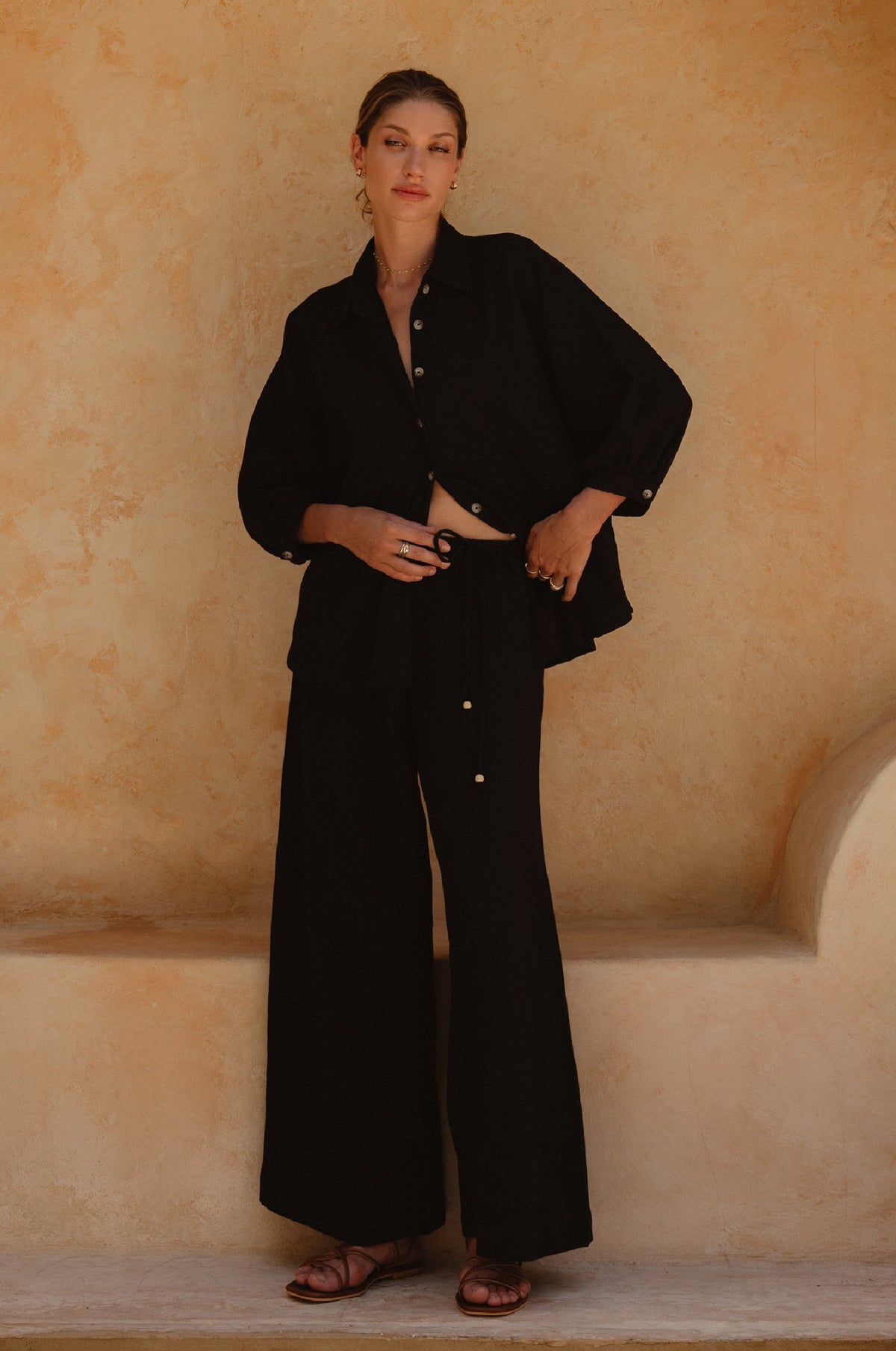 Hema Wrap Linen Pants (Sale)