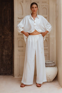 Hema Wrap Linen Pants (Sale)
