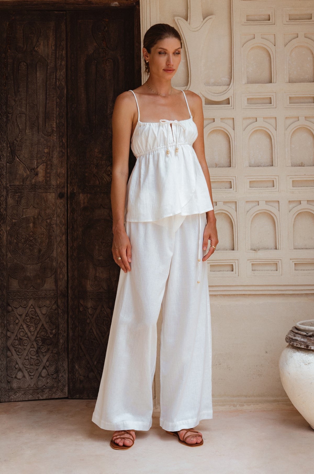 Hema Wrap Linen Pants (Sale)