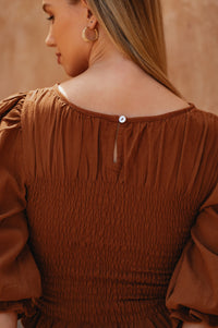 Jaffa Smocked Linen Top